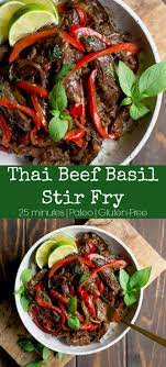 Thai Basil Beef Stir Fry Wholesomelicious Recipe Thai Basil Beef Basil Recipes Paleo Recipes