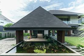 Modern or contemporary house plans are absolutely departed from traditional architecture. Desain Rumah Modern Tropis Yang Sejuk Ini Inspirasinya