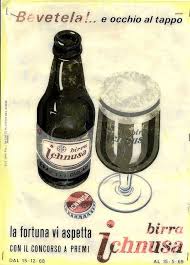Birra Ichnusa Prodotta In Sardegna Vintage Italian Posters Beer Advertising Sardinia