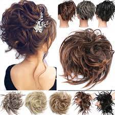 S Noilite New Messy Hair Bun Updo Elastic Hair Wrap Ponytail Piece Walmart Com Bun Hairstyles Messy Hairstyles Hair Piece