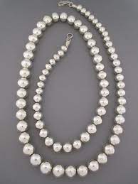 Find great deals on ebay for navajo pearl necklace. 36 Sterling Silver Navajo Pearls Necklace Native American Jewelry