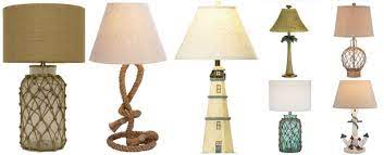 They have adjustable twist locking screws to hold the head in the desired position. Nautical Lamps Beachfront Decor