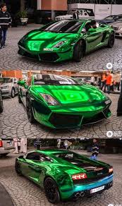 Cool Auto Gespot Lamborghini Gallardo Lp560 4 Chrome Green Color Lamborghinigallardoblue Lamborghini Gallardo Fast Sports Cars Lamborghini