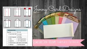This really is straightforward to make. How To Make An Easy Slimline Envelope Tutorial Jen Velope Templates Diy Crafts Youtube