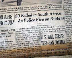 You can also get breaking news, latest news, headlines and. Sharpeville Massacre South African Police Shoot On Demonstrators 1960 Newspaper Ebay