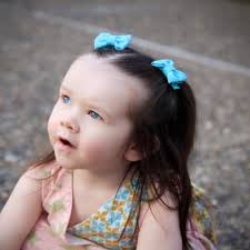 Navy White Polka Dot Pigtail Bows- Set of Two Hair Clips Each 2" Long Baby  Toddlers Kids