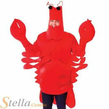 Instead of a full costume, consider wearing a lobster hat. Adult Lobster Costume Mens Ladies Sea Crab Animal Fancy Dress Outfit 5051090019262 Ebay