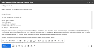 Email tidak hanya menghadirkan keuntungan bagi pelamar. 30 Contoh Surat Lamaran Kerja Yang Benar Template Gratis