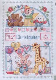 Baby birth samplers cross stitch patterns for girls. Cross Stitch Samplers