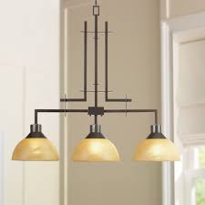 A lone chandelier or pendant rarely achieves adequate lighting in any room. Franklin Iron Works Polished Bronze Linear Pendant Chandelier 33 3 4 Wide Modern Rustic 3 Light Fixture For Island Dining Room Walmart Com Walmart Com