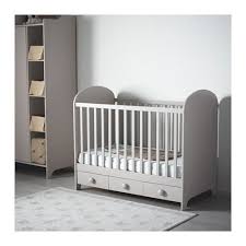 Gonatt Sprinkelseng Lys Gra Ikea Lit Bebe Gris Lit Bebe Creche Ikea