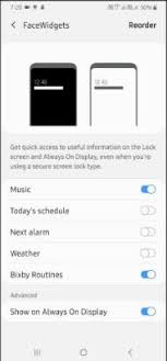 You'll get updated images about every 2 weeks. How To Add Or Remove Face Widgets On Lock Screen Samsung A50 Bestusefultips