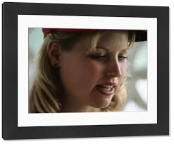 Modern Frame 14x12 (38x33cm) of Laura Baugh golfer May 1974 Close up of face