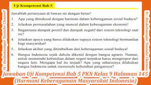 Arti penting persatuan dan kesatuan bagi bangsa indonesia.docx. Jawaban Uji Kompetensi Bab 5 Pkn Kelas 9 Halaman 145 Harmoni Keberagaman Masyarakat Indonesia Youtube