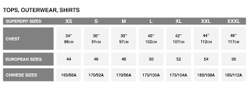 65 Hand Picked Superdry Size Chart