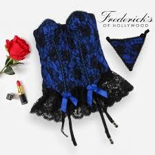 Details About Fredericks Of Hollywood Womens Parisian Lace Corset And Panties Set Size 32 S