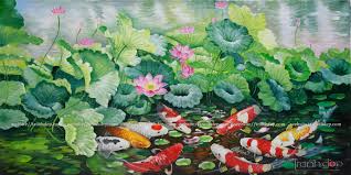 Maybe you would like to learn more about one of these? Tranh Ca Chep Hoa Sen Tranh SÆ¡n Dáº§u 51 Tranhdep Com