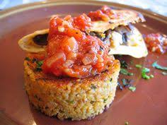 Mexican Millet Cake Topped With Tomato Sauce Dang Quesadilla The Millet Is A Test Recipe From Veganomicon Ve Mexican Rice Recipes Mexican Food Recipes Food