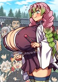 kochou shinobu, thighhighs, uzui tengen, multiple girls, shinazugawa sanemi  - Anime R34