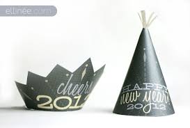 Printable New Year S Eve Party Hats Via Ellinee University Of Phoenix Diy New Years Party Party Hat Template Party Hats