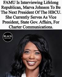 Marva Johnson has been chosen as the 13th president of Florida A&M  University, despite widespread backlash from members of the FAMU community.  Johnson, who currently holds the position of group vice president