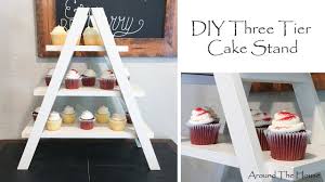 Elegant cake stands built out of plywood and painted to match the color scheme of your wedding. Diy Cake Stand Youtube
