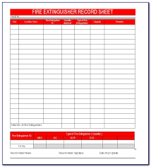 Fire extinguisher inspection log printable; Monthly Fire Extinguisher Inspection Form Template Vincegray2014