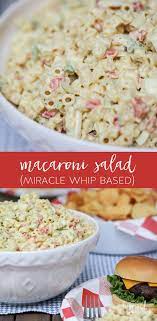 Authentic hawaiian macaroni salad in a blue bowl with wooden. Macaroni Salad Miracle Whip Based Recipe Macaronisalad Summer Grilling Recipe Pasta Salad Sidedish Macaroni Salad Miracle Whip Macaroni Salad Recipe