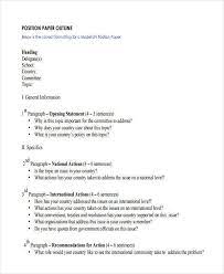 The position paper is based on facts that provide a solid foundation for your argument. 10 Paper Outline Templates Free Sample Example Format Download Free Premium Templates