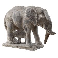 Standing Guard Elephant Statue Figurines