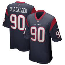 At this practice yesterday, the roster had the jersey numbers of every player, and guess who was made available via. Men S Nike Ross Blacklock Navy Houston Texans Game Jersey