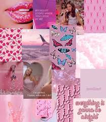 Hot Pink Wall Collage Kit 32 Piece Etsy Hot Pink Walls Wall Collage Pink Walls