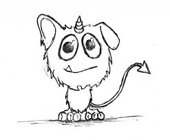 Cute Easy Monster Drawings - Get Coloring Pages