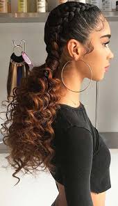 Braiding can make your hairstyle, heavy and bulky when you weave them separately. 43 Two Braids Hairstyles Perfect For Hot Summer Days Stayglam Two Braid Hairstyles Curly Girl Hairstyles Weave Hairstyles Braided