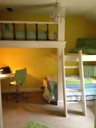 Child S Bedroom 2 Double Loft Beds Bunk Bed Designs Bunk Bed With Desk