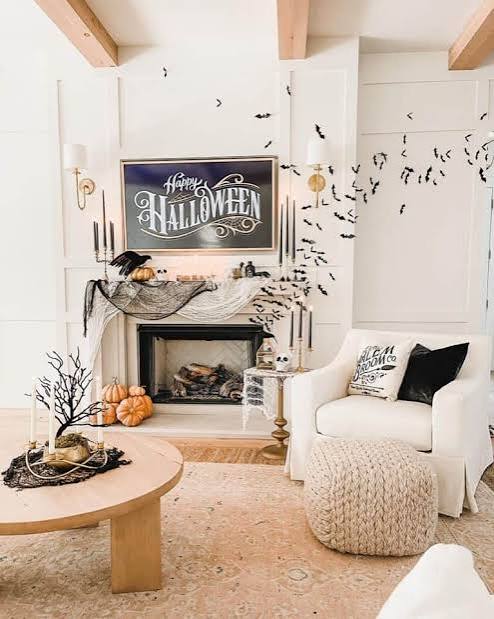 36 Spooky Ideas for Living Room Halloween Decorations