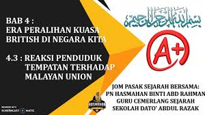 Sejarah kertas 3 bab 4 tingkatan 5 malayan union. Ting 4 Bab 4 4 3 Reaksi Terhadap Malayan Union Part 1 Youtube