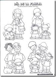 Dibujos de la familia para colorear. Colorear Tus Dibujos Dia De La Familia Para Colorear