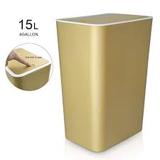 Garbage car trash can 9l easy to install white home organizer with lid waste bin. Topgalaxy Z Small Trash Bin Kitchen Trash Can With Lid 15 Liter 4 Gallon Plastic Garbage Can Waste Can Bin Brown Buy Online In Zimbabwe At Desertcart Co Zw Productid 106156591