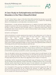 Learn about schizophrenia case study with free interactive flashcards. A Case Study On Schizophrenia And Delusional Disorders In The Film A Beautiful Mind Phdessay Com