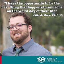 What drives Micah Shaw, PA-C '15 to go to work each day? #PAWeek #unmpas  #LoboPride #UNMSOMAlumni #UNMAlumni
