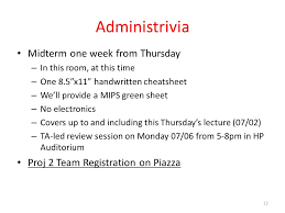 Appendix a from h&p textbook: Cs 61c Great Ideas In Computer Architecture Lecture 7 Mips Instruction Formats Instructor Sagar Karandikar Ppt Download