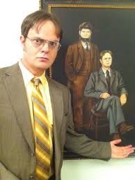 Dwight Schrute Photo Dwight And Mose Painting The Office Show Best Of The Office Office Tv