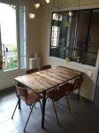 Esprit Le Boiseux Plateaux De Tables En Bois Recycle Sur Mesure Table De Restaurant Bois Recycle Table Bois