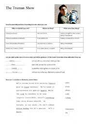 English Worksheet The Truman Show The Truman Show Essay Examples Quotes For Students
