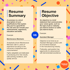 Instead for going for career objectives you need to showcase your professional summary or profile statement in your resume. Resume Objectives 70 Examples And Tips Indeed Com