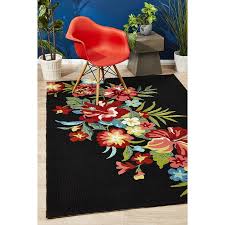 Simply put, outdoor rugs are rugs, mats or carpets made for outdoor use. Kelsey Bouquet Black Indoor Outdoor Rug Buy Outdoor Rugs 9375321832281