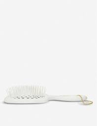 Premium mini haircare set with small handmade 14k gold plated spa brush with boar hair bristles and a small handmade 14k gold plated pocket mirror. Balmain Detangling Brush Selfridges Com