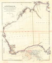 Western Australia 1846 Vintage Map Mapy Map Shop Map