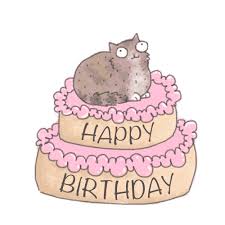 Happy Birthday Cat Gifs 40 Animated Greeting Cards May you have a wonderful day full of cupcakes, mh or.
